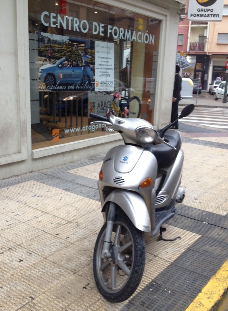 moto aparcada